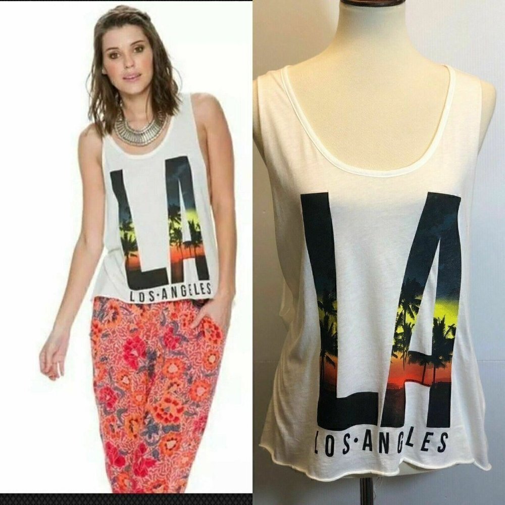 Swell Women's LA Lights Muscle Tank Size L - Picture 1 of 7